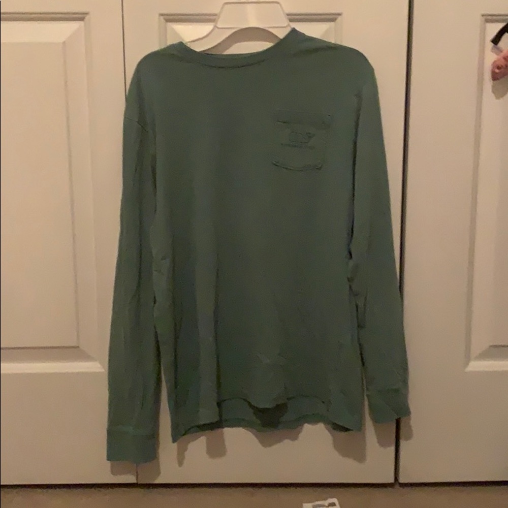 Green Unisex Vineyard Vines Long Sleeve Tee
